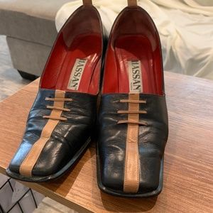 Hassan women Italian  shoes . Size 37 (7.5 USA)